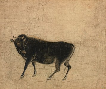 Excellent Ox (Tokyo National Museum). Free illustration for personal and commercial use.