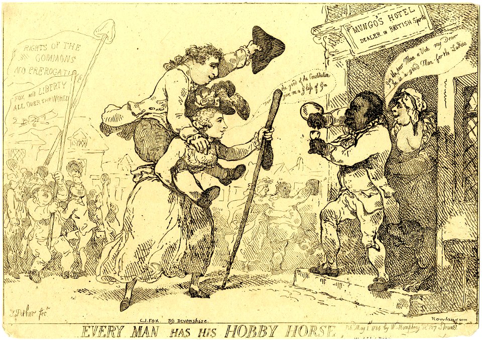 Every man has his hobby horse, (BM 1868,0808.5284)