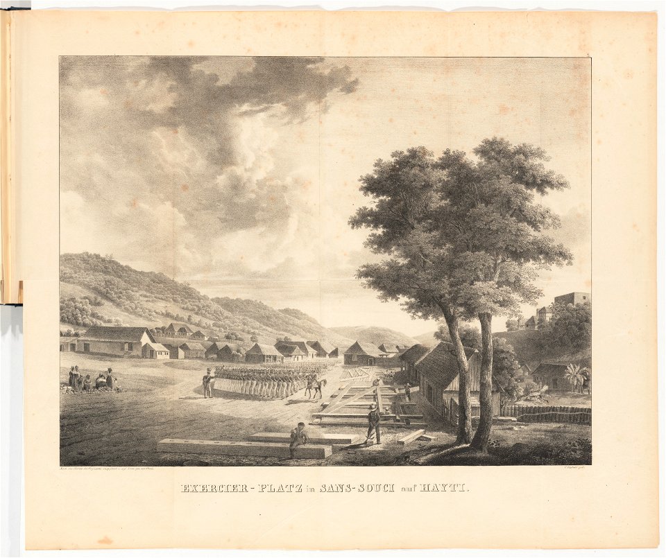 Exercierplatz Sans souci Haiti illustration Naturhistorische Reise nach der westindischen Insel Hayti Brasiliensium Ritter1826