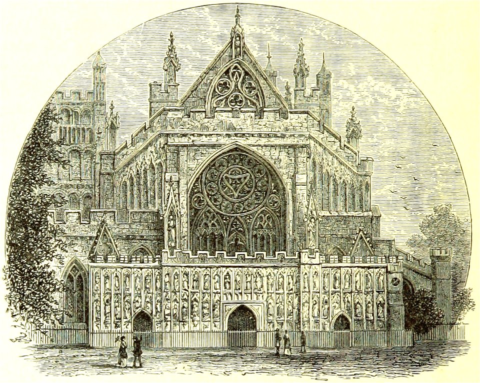 Exeter Cathedral - West Front - 1885