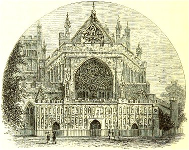Exeter Cathedral - West Front - 1885