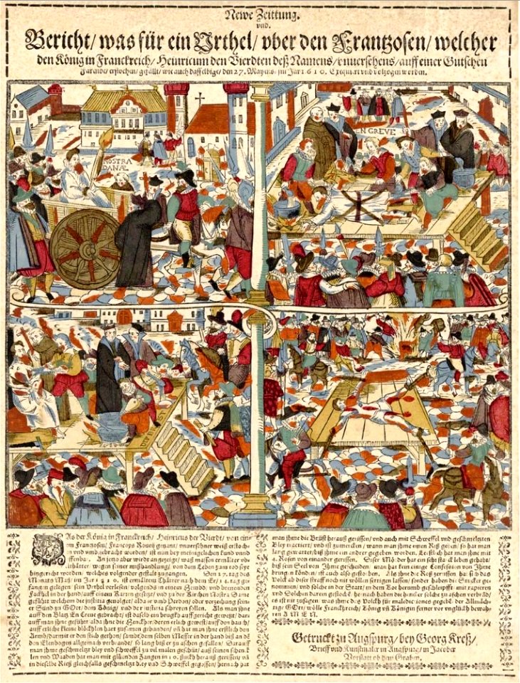 Execution Ravaillac gravure