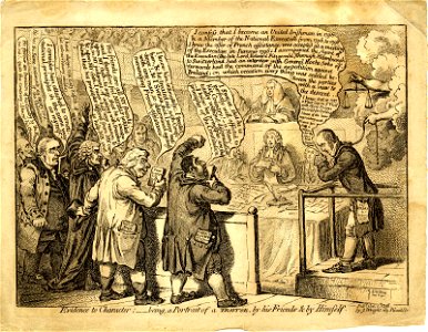 Evidence to character;-being a portrait of a traitor, by his friends & by himself (BM 1981,U.320)