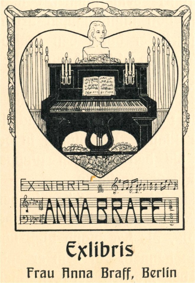 Ex Libris Frau Anna Braff