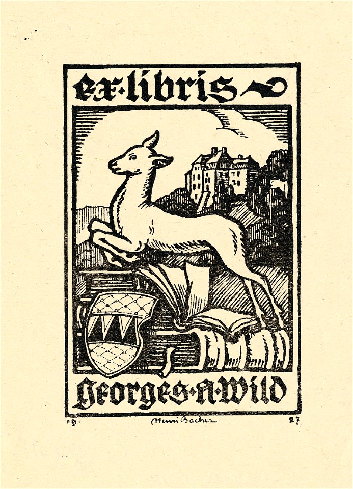 Ex libris Georges A Wild