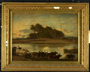 Evremond de Berard - Landscape with Cattle and Lake - 63.051 - Rhode Island School of Design Museum