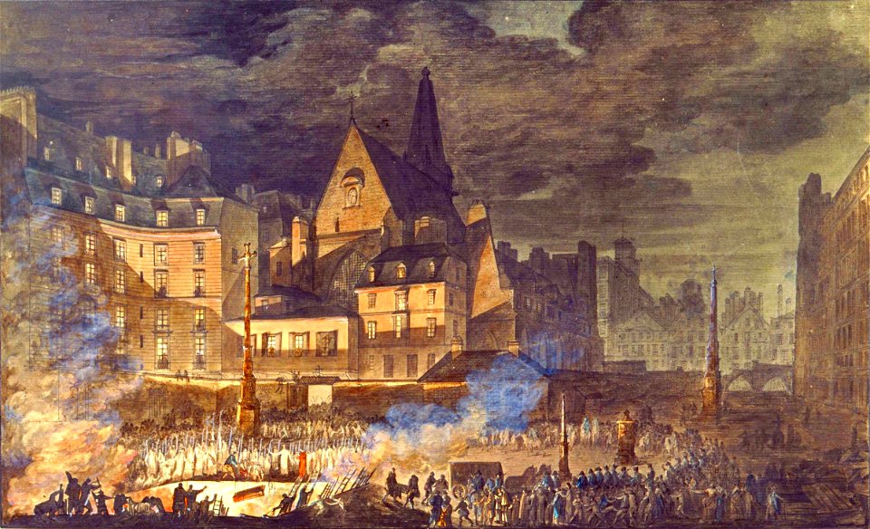 Exhumation des ossements du cimetière des innocents en 1787