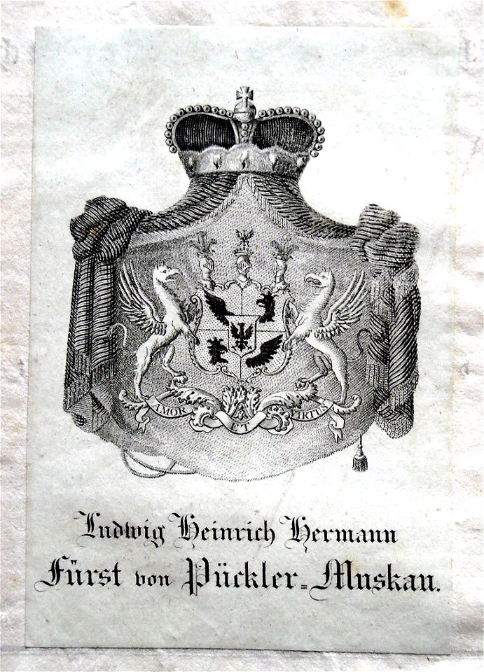 Ex libris Pückler-Muskau