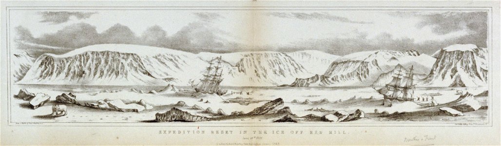 Expedition beset in the Ice off Red Hill. June 14th 1818 RMG PU6116