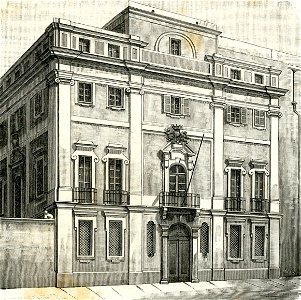 Ex Palazzo di Città, (xilografia di Barberis 1895)