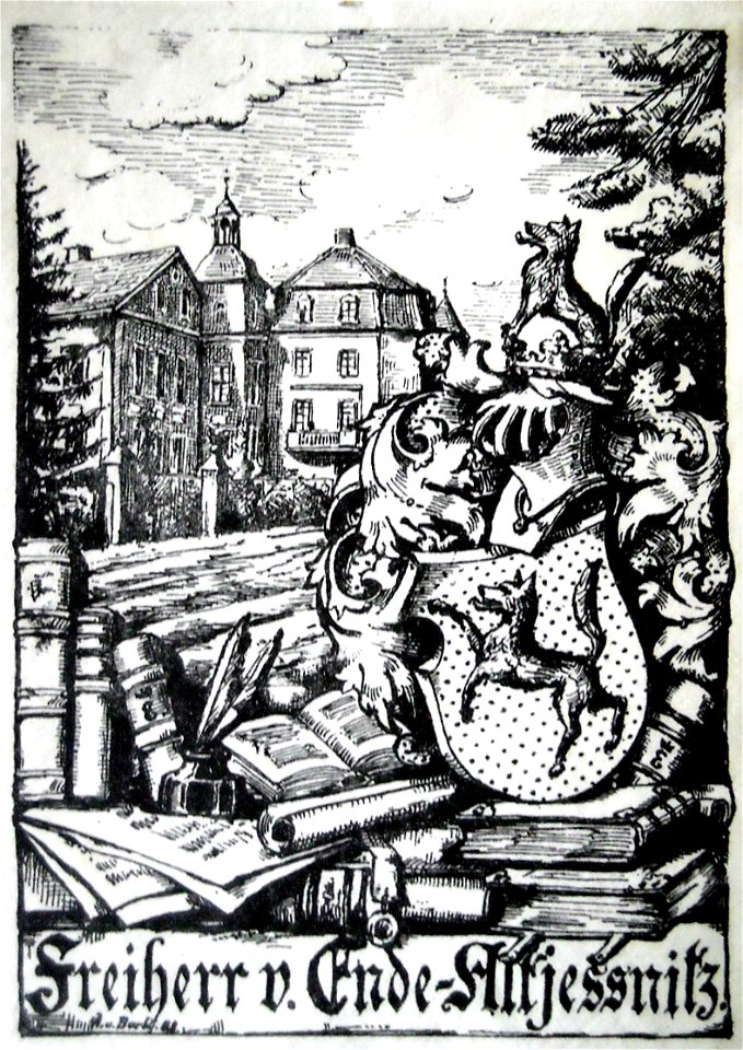 Ex libris Freiherr von Ende-Altjessnitz