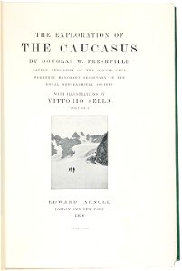 Exploration of the Caucasus Vol I - Cover