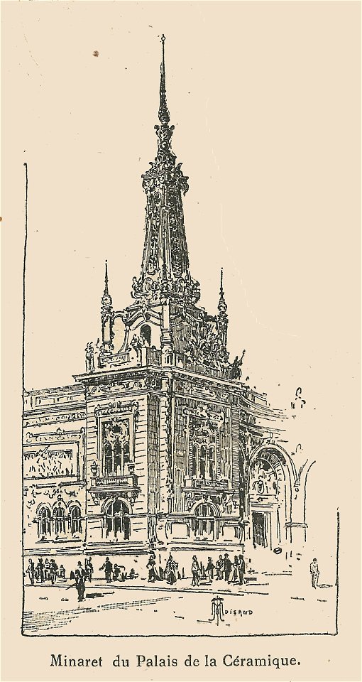 Expo 1900-palais de la Céramique-le minaret