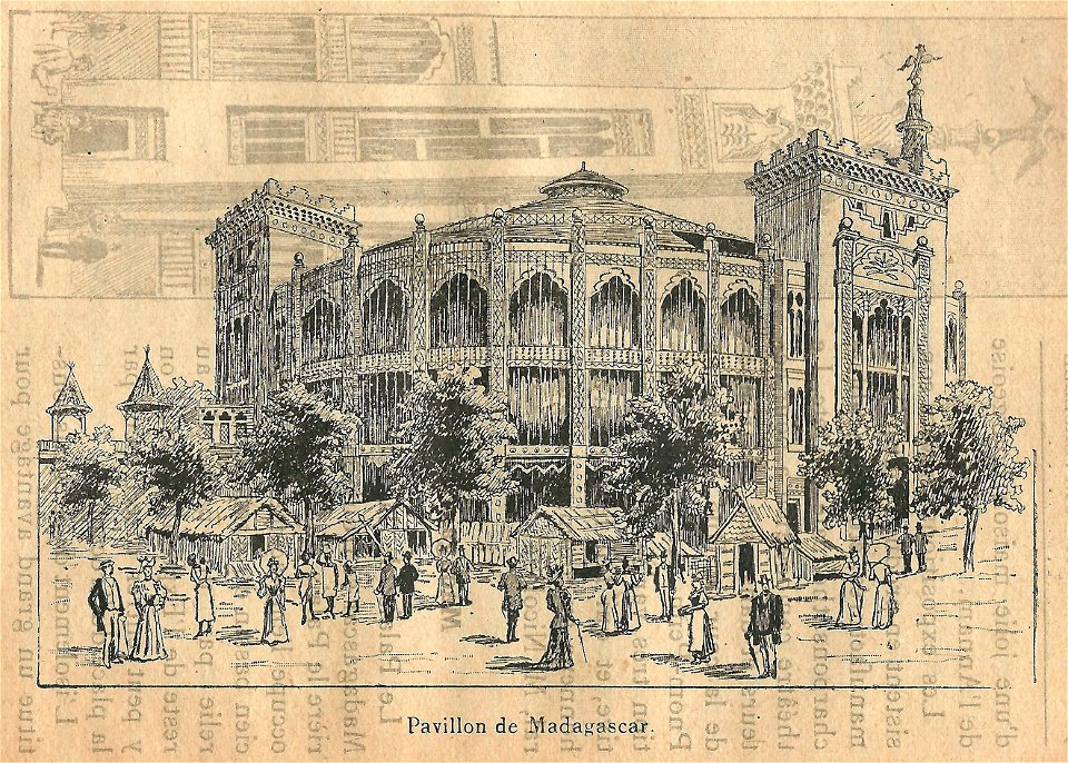 Expo 1900-pavillon de Madagascar-1