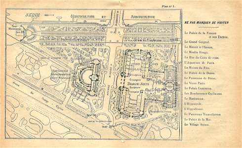 Expo 1900-plan division 1