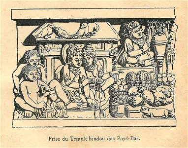Expo 1900-temple hindou des Pays-Bas-détail