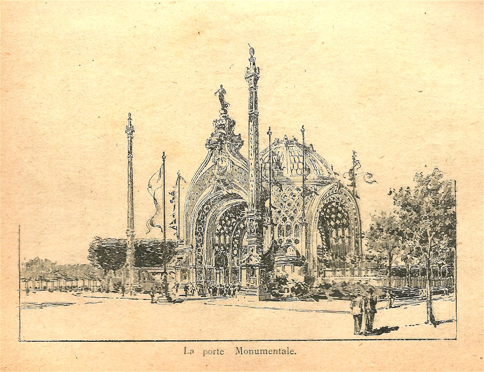 Expo 1900-porte monumentale-1