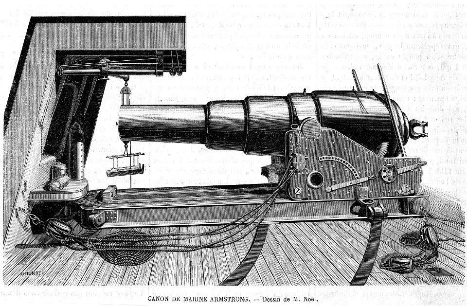 Expo univ 1867 Canon de marine Armstrong par Noël