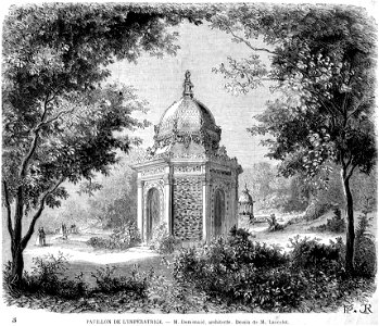 Expo univ 1867 Pavillon de l'Impératrice par Lancelot (Dompomuid, architecte)
