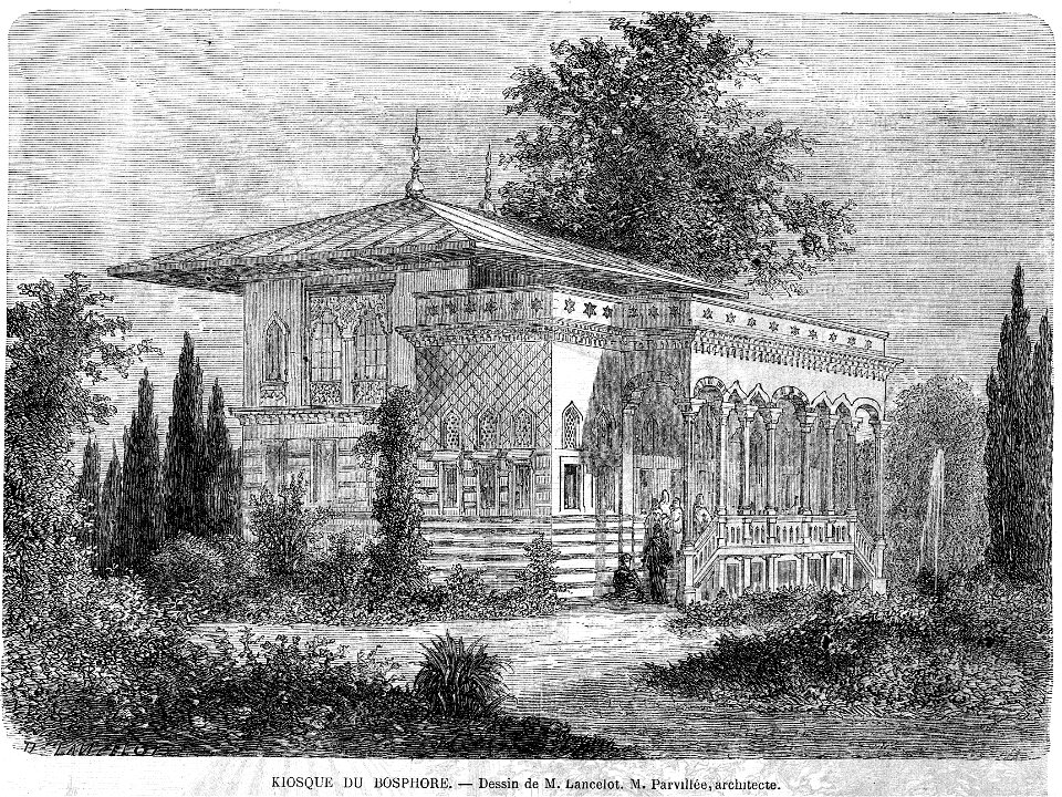 Expo univ 1867 Kiosque du Bosphore par Lancelot (Parvillée, architecte)