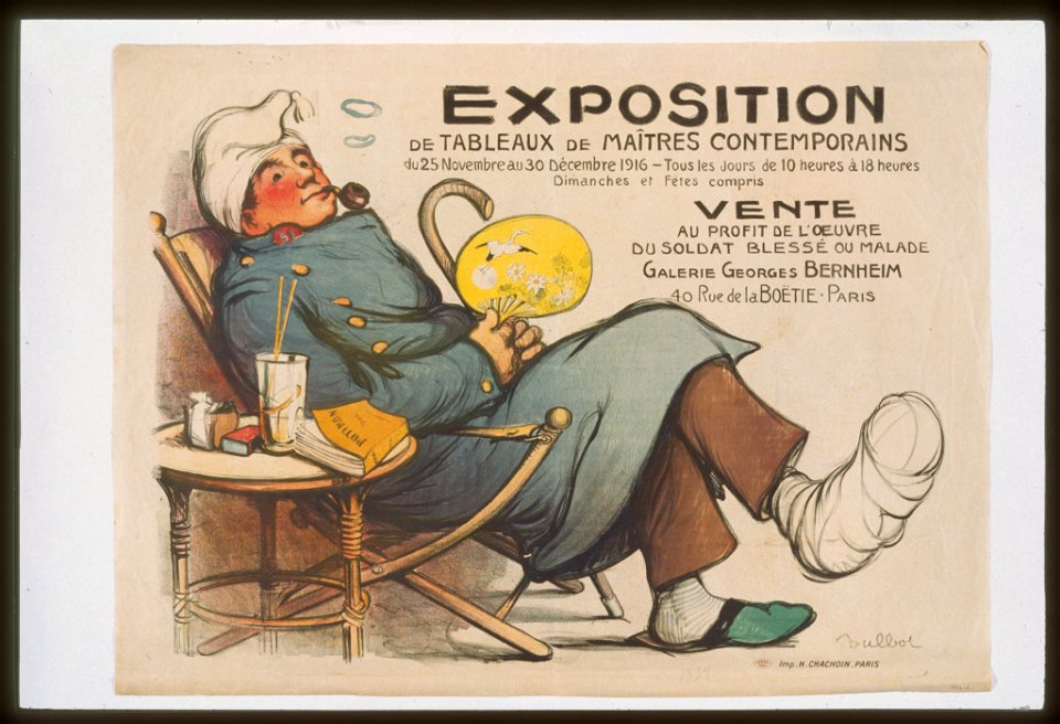Exposition de tableaux de maîtres contemporains . . . vente au profit de l'oeuvre du soldat blessé ou malade. Galerie Georges Bernheim LCCN99613710