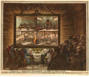 Exhibition of a Democratic-Transparency,-with its effect upon Patriotic Feelings- (BM 1851,0901.969)