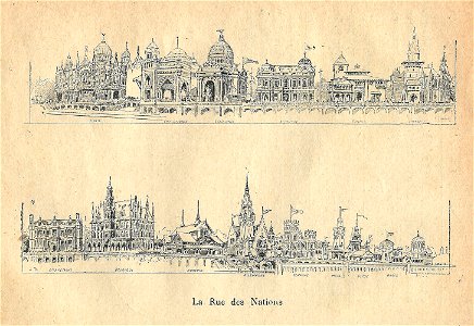 Expo 1900-la rue des Nations