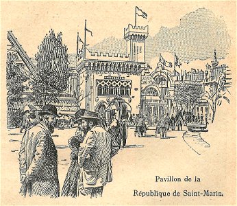 Expo 1900-pavillon de Saint-Marin