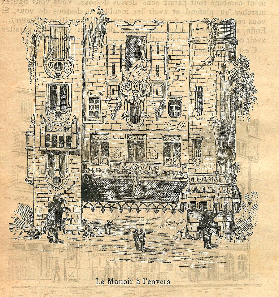 Expo 1900-attraction-Le Manoir à l'Envers