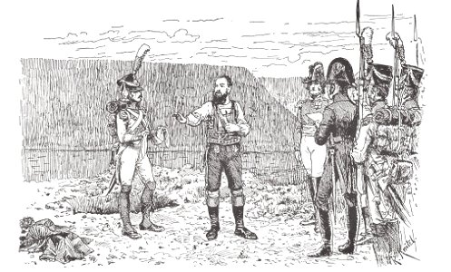 Exécution d'Andreas Hofer à Mantoue le 20 février 1810