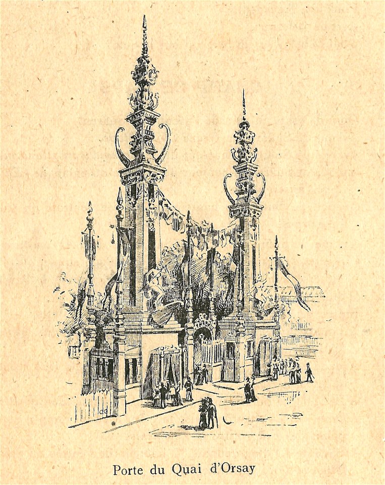 Expo 1900-porte du Quai d'Orsay
