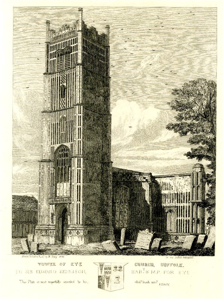 Tower of Eye Church Suffolk by Henry Davy