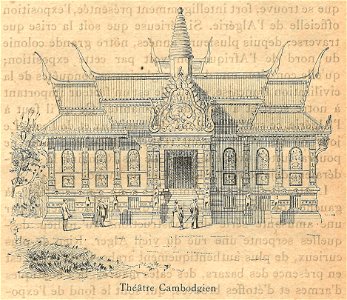 Expo 1900-pseudo théâtre cambodgien