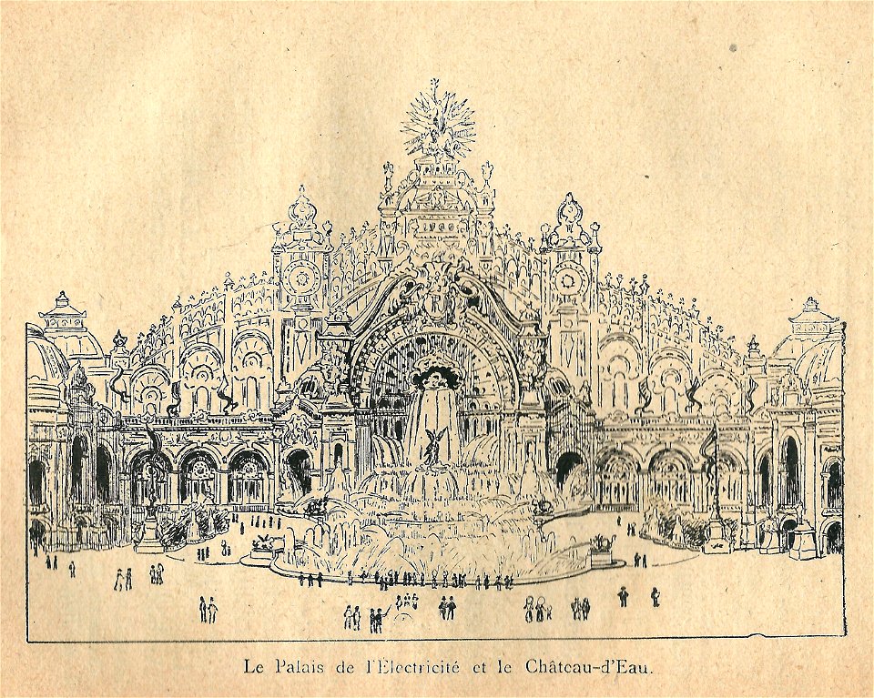 Expo 1900-palais de l'Electricité & Château d'Eau