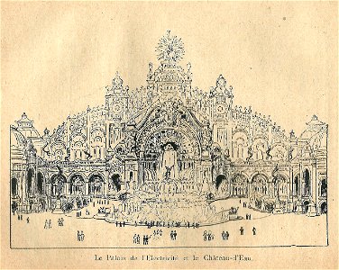 Expo 1900-palais de l'Electricité & Château d'Eau