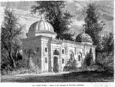 Expo univ 1867 Les bains turcs par Lancelot (Parvillée, architecte)