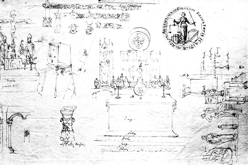 F Brentel - Altäre und andere kirchliche Austattungsstücke Zeichnung ca1628 F38r9 (UzFBi126)