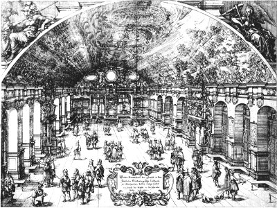 F Brentel - Festsaal im Neuen Lusthaus - Radierung 1619 (RHW032)