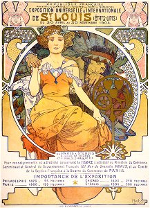 Exposition Universelle & Internationale de St. Louis (États-Unis) du 30 Avril au 30 Novembre 1904, by Alfons Mucha