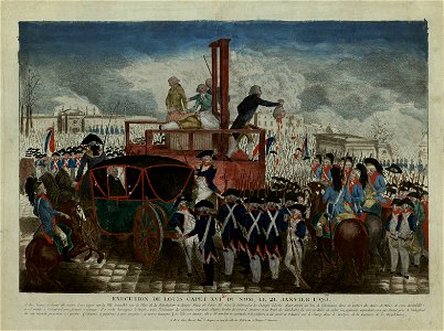 Exécution de Louis Capet XVI.me du nom, le 21 janvier 1793