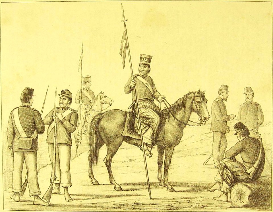 Exército Paraguayo - Uniforme da cavallaria e infantaria