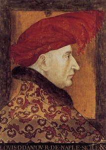 Artwork by unknown artist - Portrait of Louis II, Duke of Anjou - WGA23671