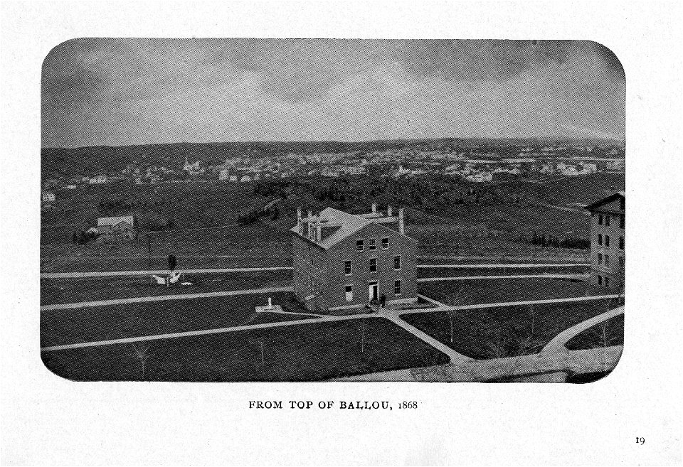 Exterior View of Packard Hall Taken From the Top of Ballou Hall