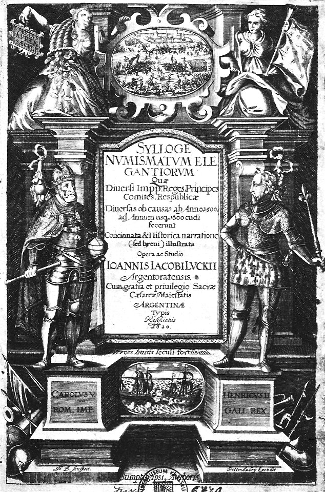 F Brentel - Einfassung mit David und Saul Kupferstich 1620 (UzFBi102)