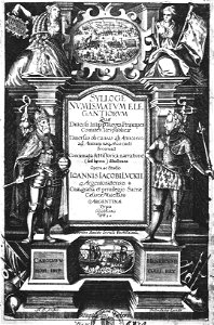 F Brentel - Einfassung mit David und Saul Kupferstich 1620 (UzFBi102)