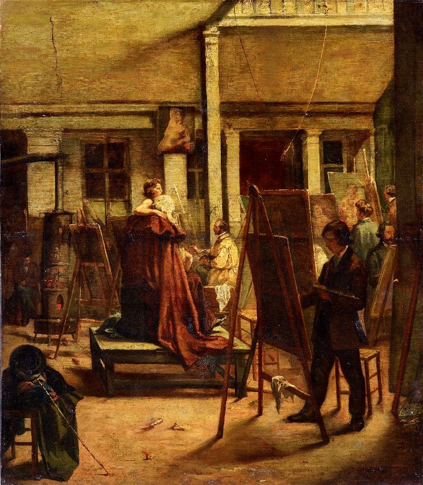 F Marshall Die Malerklasse im Atelier
