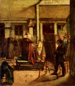F Marshall Die Malerklasse im Atelier