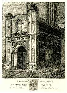 South Porch Eye Church Suffolk by Henry Davy. Free illustration for personal and commercial use.