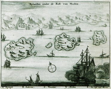 Eylanden onder de Kust van Modon - Dapper Olfert - 1688
