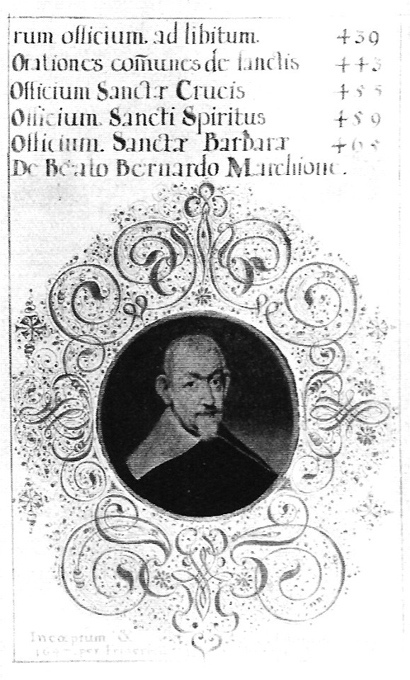 F Brentel - Selbstbildnis (Stundenbuch d Mkgr. Wilhelm von Baden, p.441) Minatur 1647 (UzFBi116)